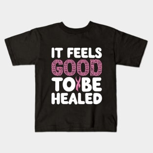 Positively motivational design for  Breast cancer warrior Kids T-Shirt